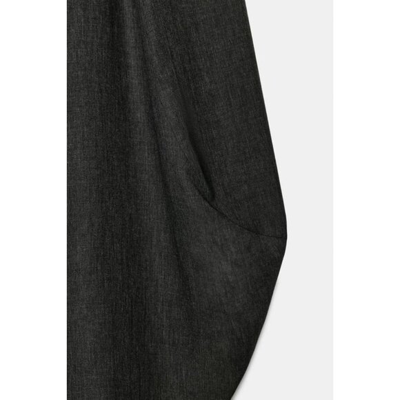 ZARA FLOWY WIDE LEG WOOL PANTS ZW COLLECTION - Picture 8 of 8
